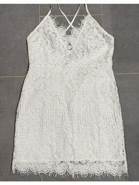 Vanilla Bay white lace dress
